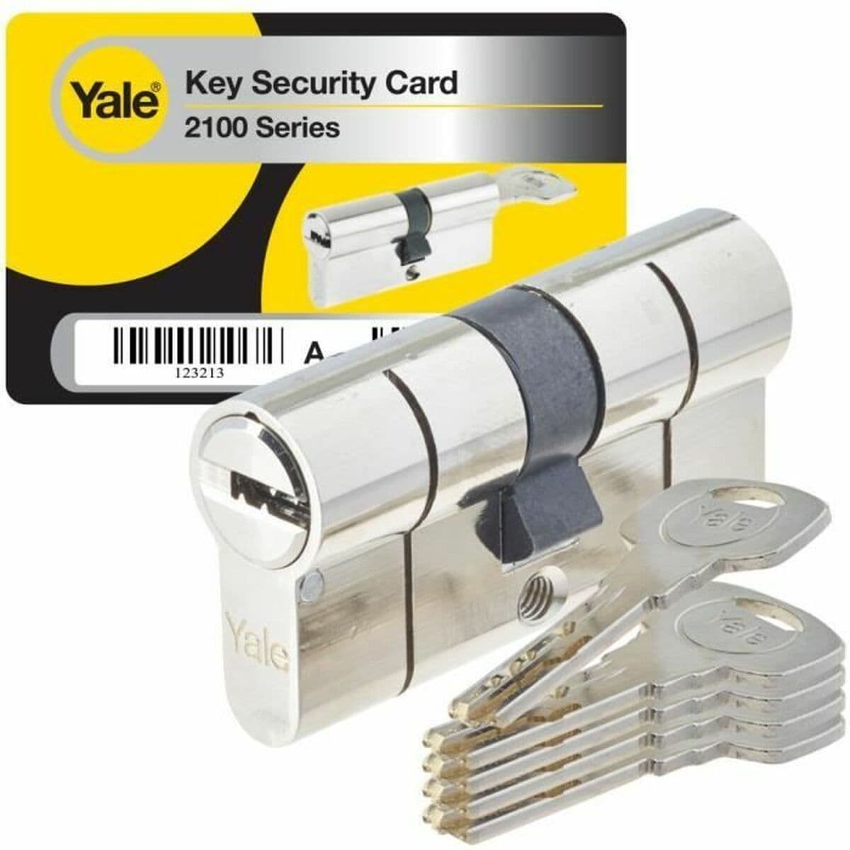Cilindro de seguridad Yale 30 x 40 mm Latón