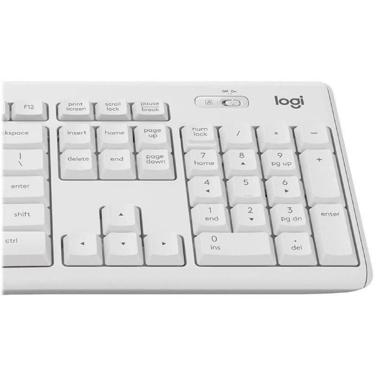 Tastatur mit Maus Logitech MK295 Weiß Qwerty Spanisch