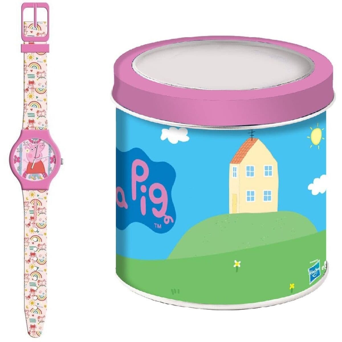 Uhr für Kleinkinder Peppa Pig PEPPA PIG - TIN BOX Ø 33 mm