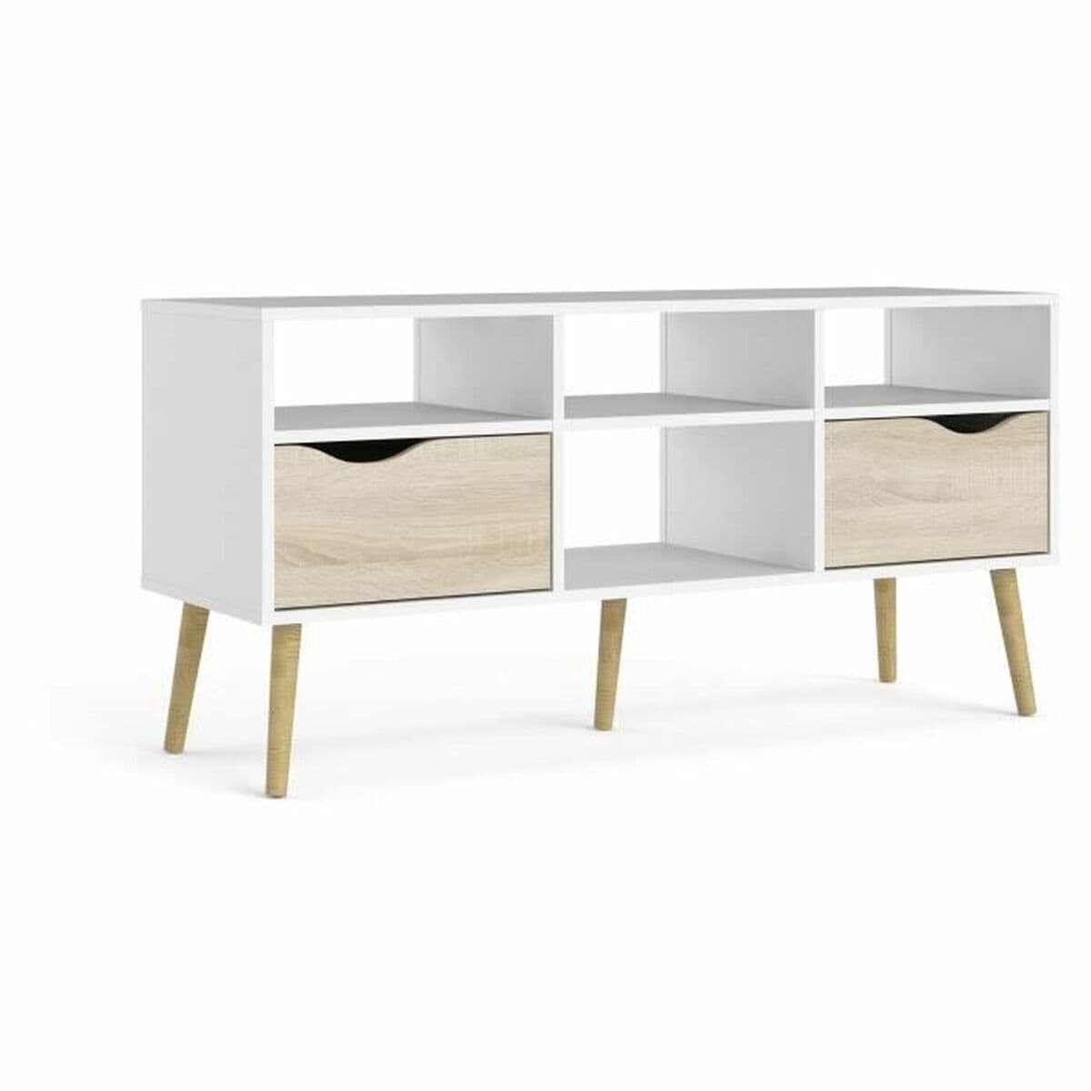 Meubles de télévision Tvilum Blanc (2 Pièces)