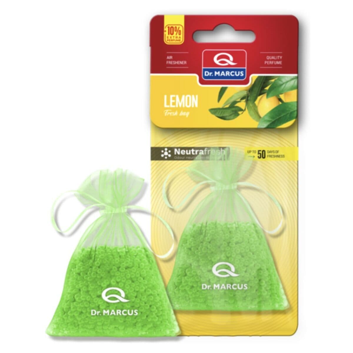 Auto Lufterfrischer Dr Marcus Fresh Bag Zitronengelb Parfüm Pochette