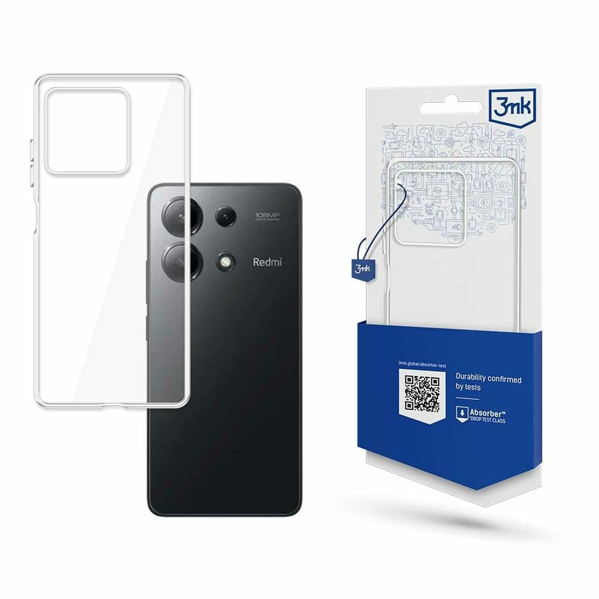 Protection pour téléphone portable 3mk XIAOMI REDMI NOTE 13 PRO 4G Transparent