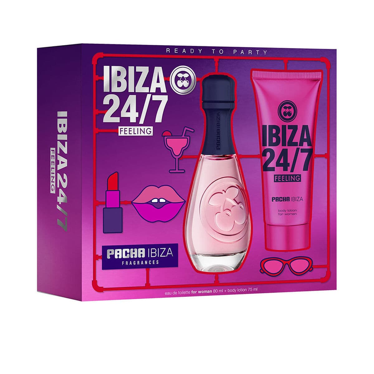 Set de Perfume Mujer Pacha Ibiza 24/7 Feeling 2 Piezas