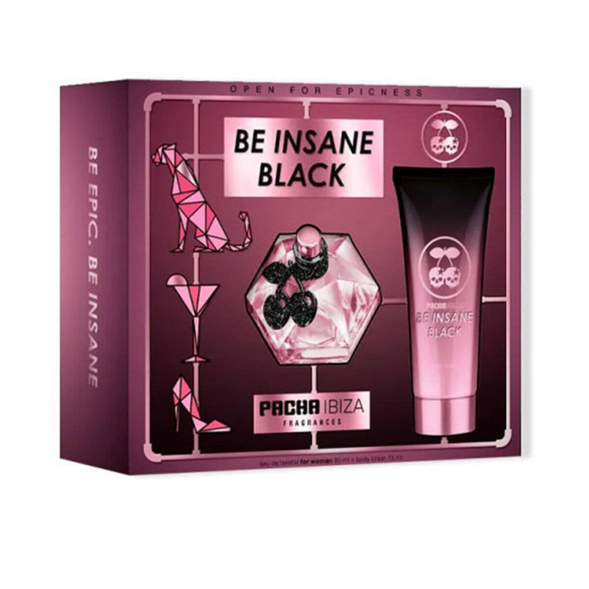 Set de Perfume Mujer Pacha Ibiza Be Insane Black 2 Piezas