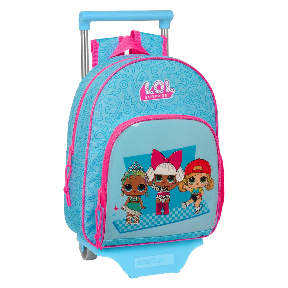 Schulrucksack mit Rädern LOL Surprise! Divas Blau 28 x 34 x 10 cm
