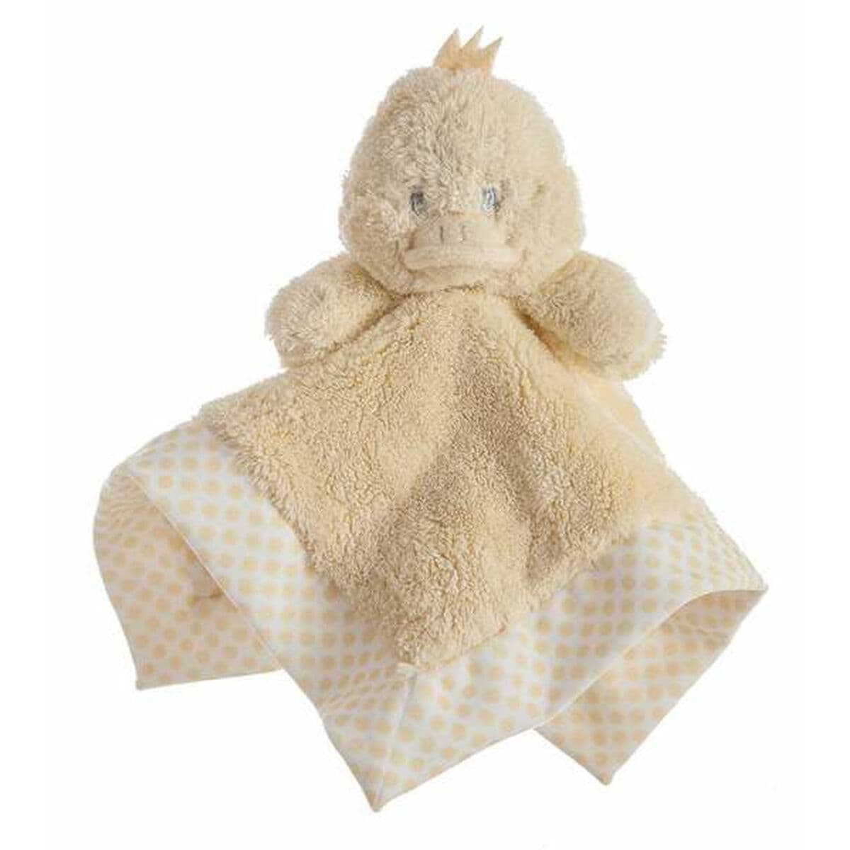 Doudou doble capa 30 x 30 cm Lunares Amarillo