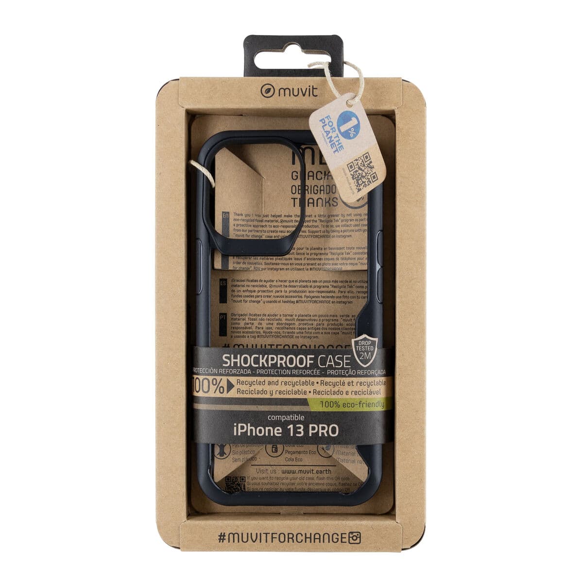 Protection pour téléphone portable Muvit for Change iPhone 13 Pro
