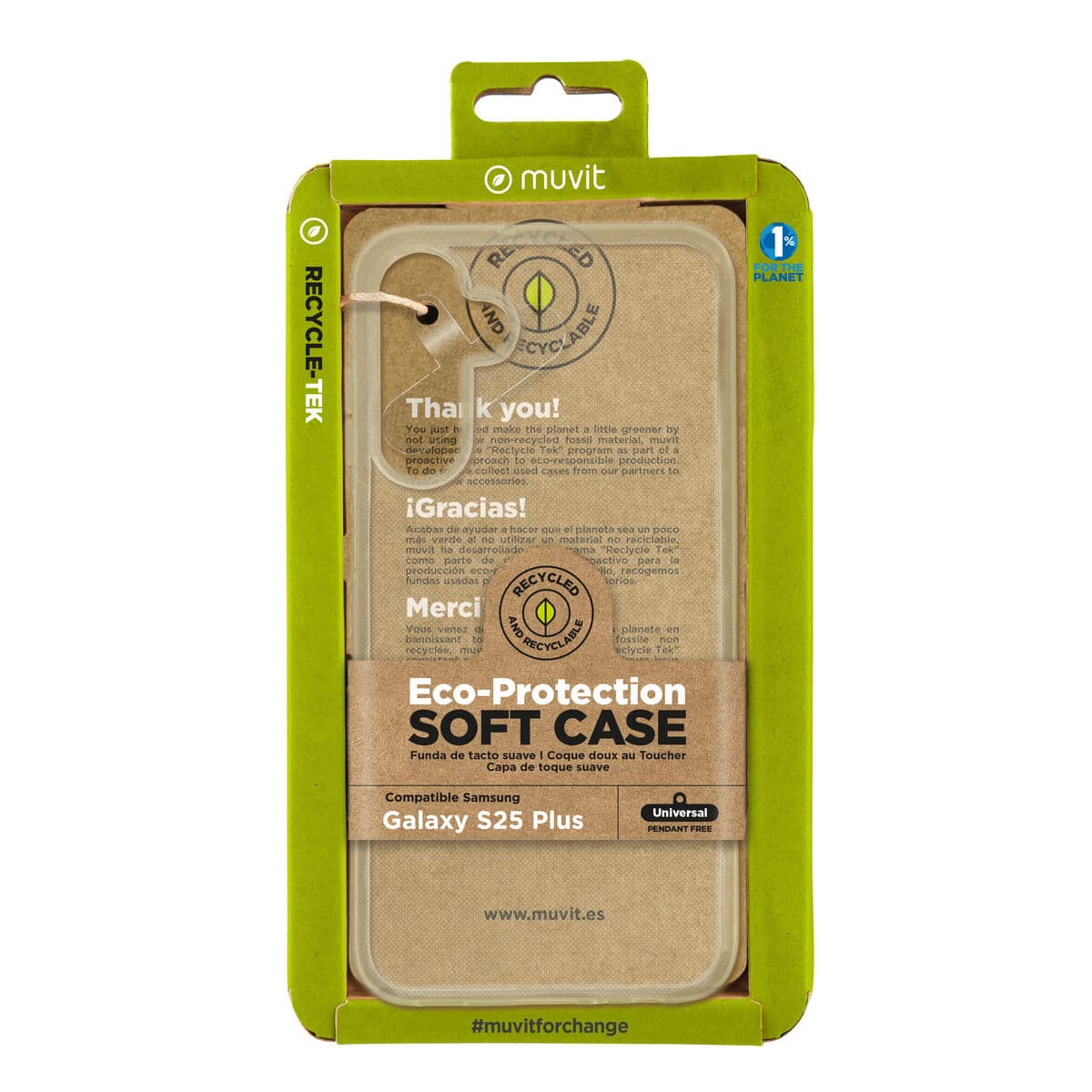Protection pour téléphone portable Muvit for Change Samsung Galaxy S25 Plus Galaxy S25+
