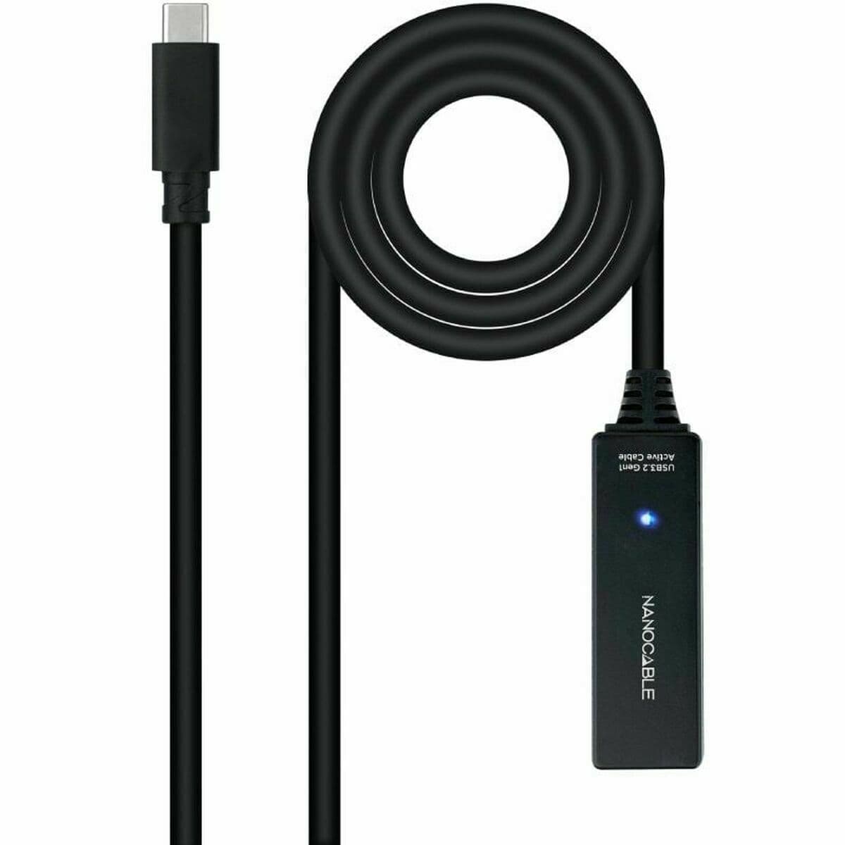 Câble USB NANOCABLE USB 3.2 amplif. C/M-C/H 5m Noir 5 m