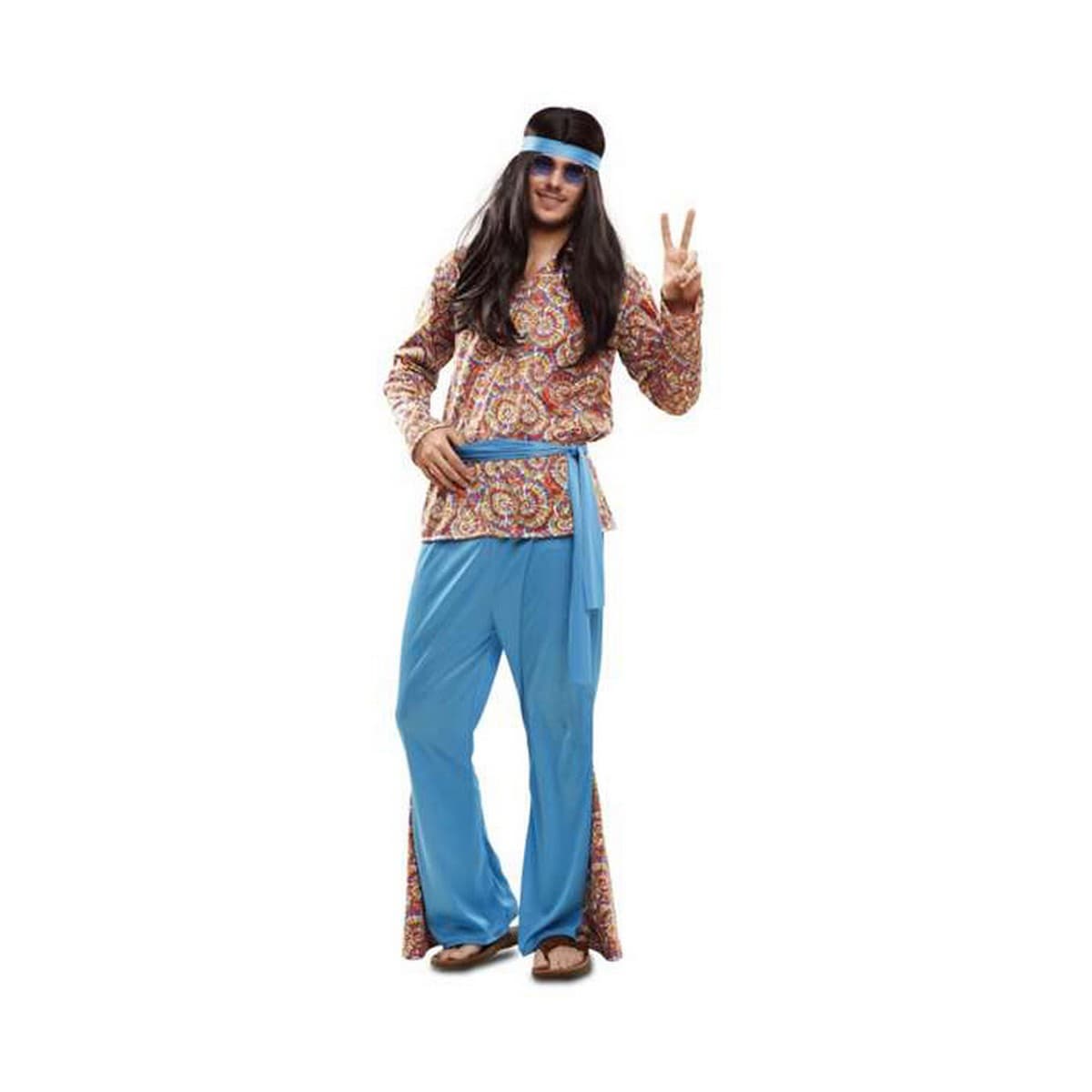 Disfraz para Adultos My Other Me Hippie Psicodélico M/L