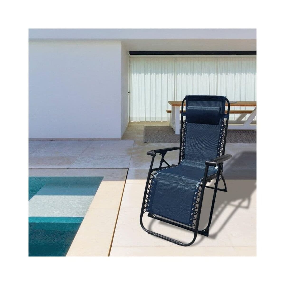 Hopfällbar Stol Marbueno 90 x 108 x 66 cm Blå