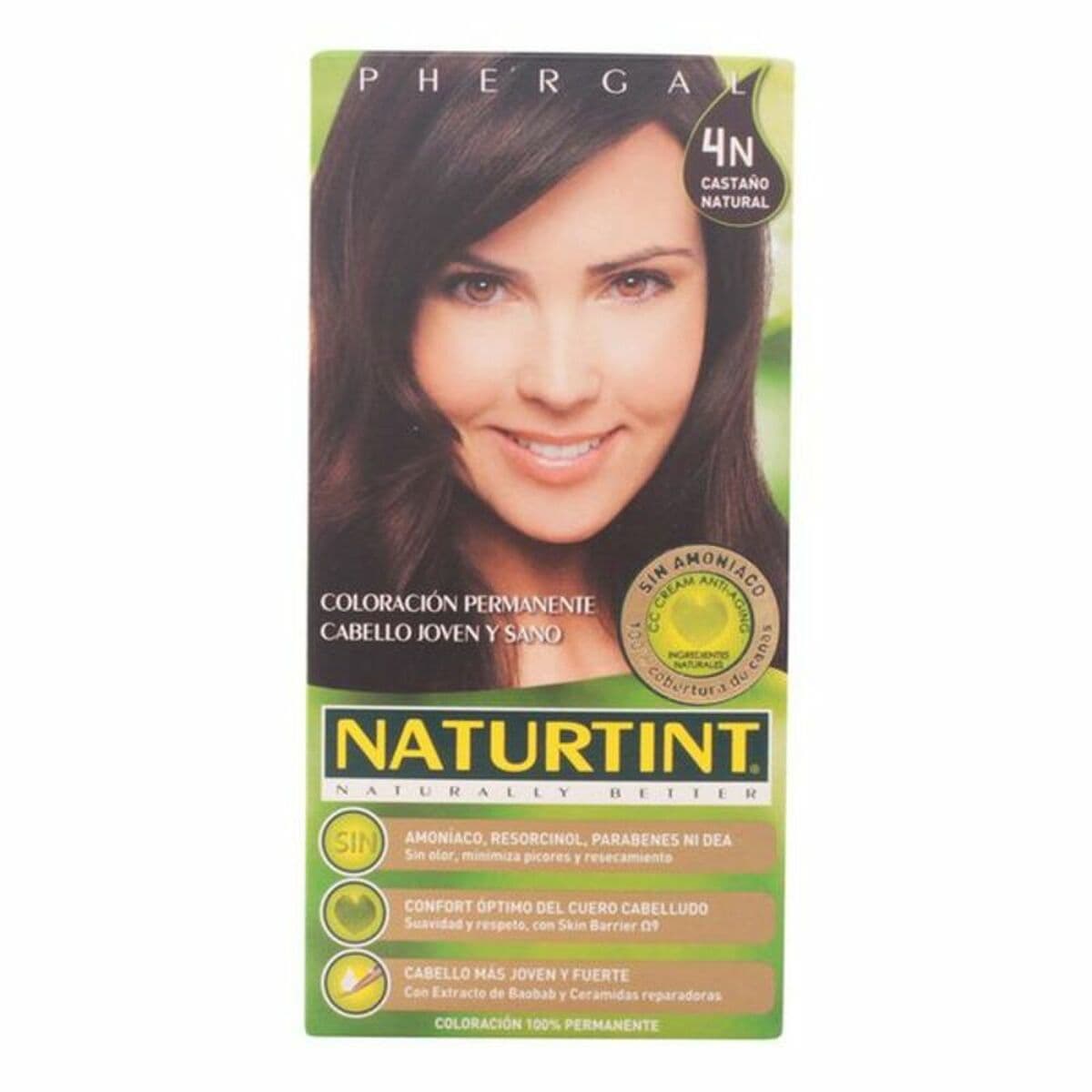 Tinte sin Amoniaco Naturtint Naturtint N Nº 4n Castano Natural Nº 4n-Castano Natural 170 ml
