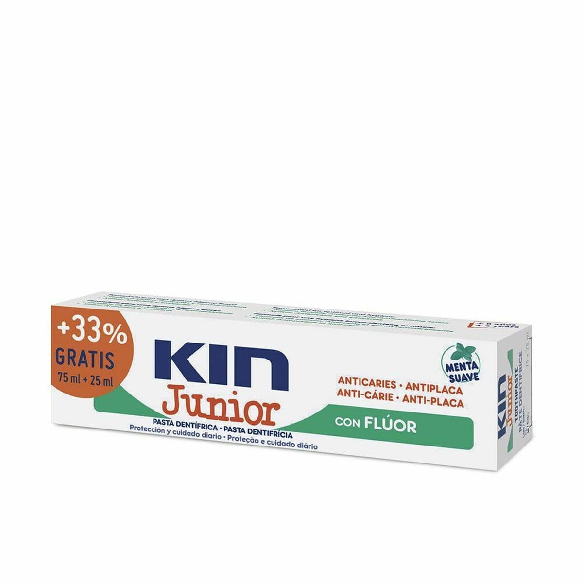 Tandkräm Kin Kin Junior Mint 25 ml Antikaries