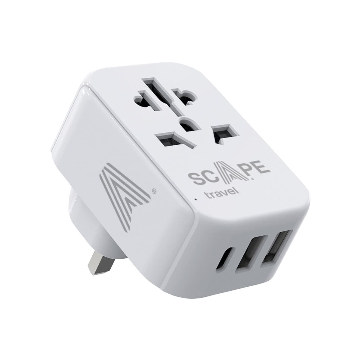 Ladrón de enchufe Scape Travel 830C-UK Plástico 150 W