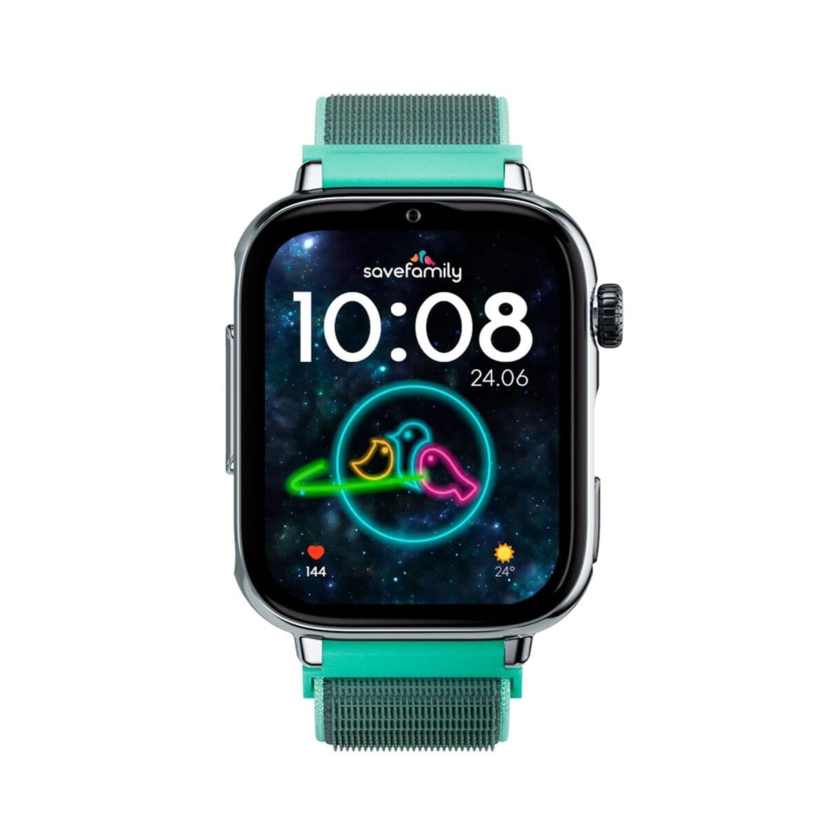Montre intelligente SaveFamily Vert Argenté