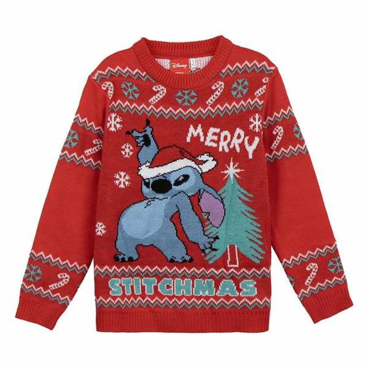 Unisex Pullover Stitch Rot 10 Jahre