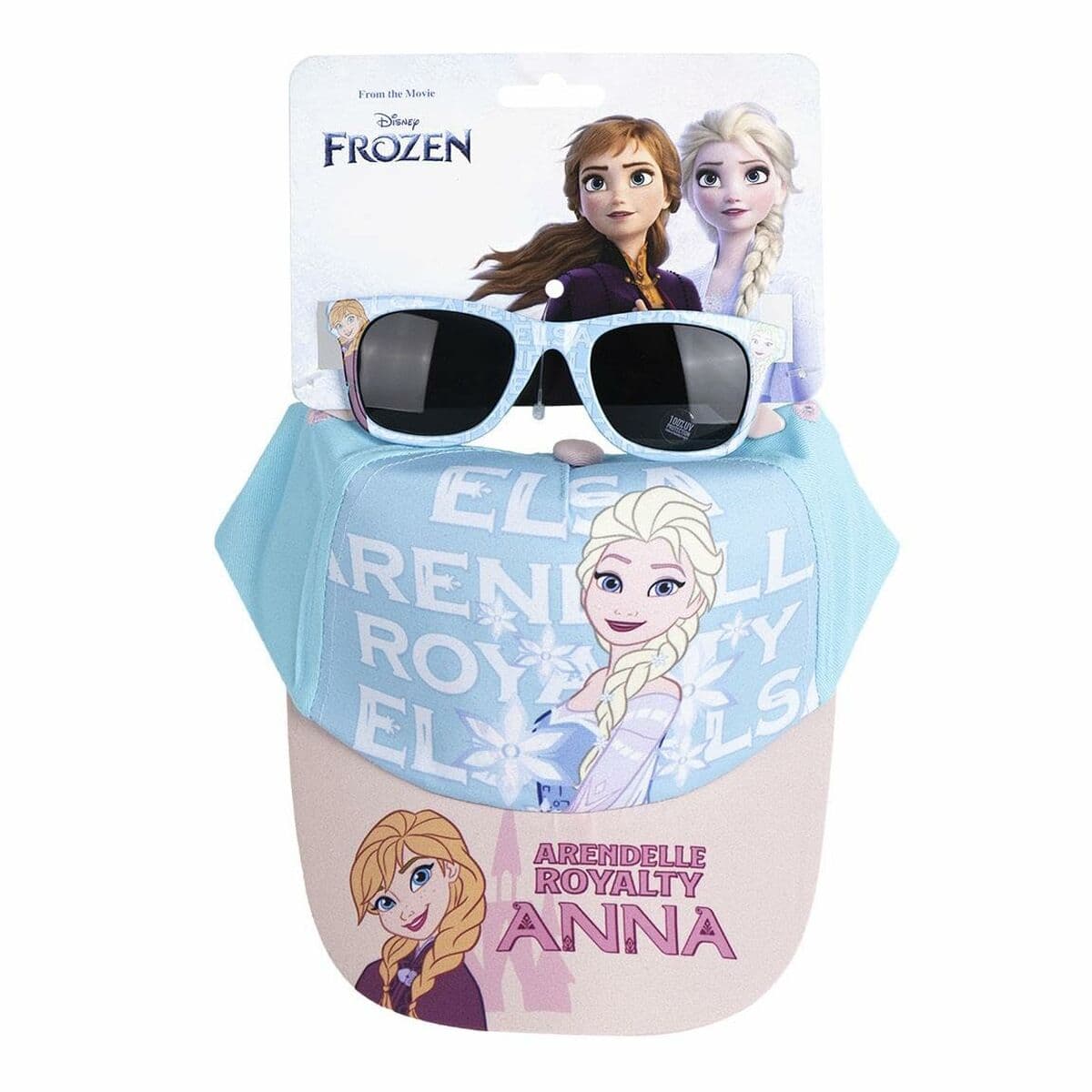Conjunto de boné e óculos de sol Frozen Azul