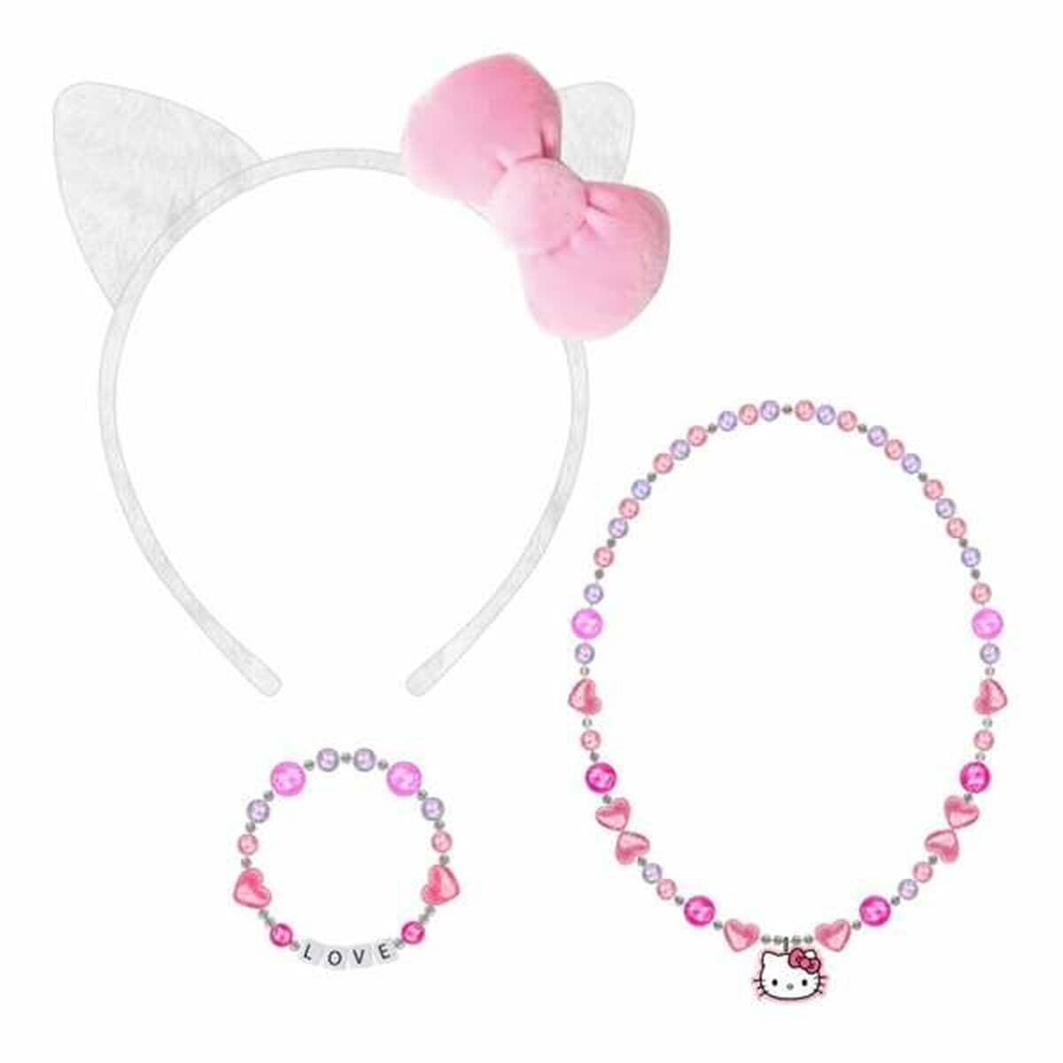 Collar Hello Kitty Fucsia 3 Piezas