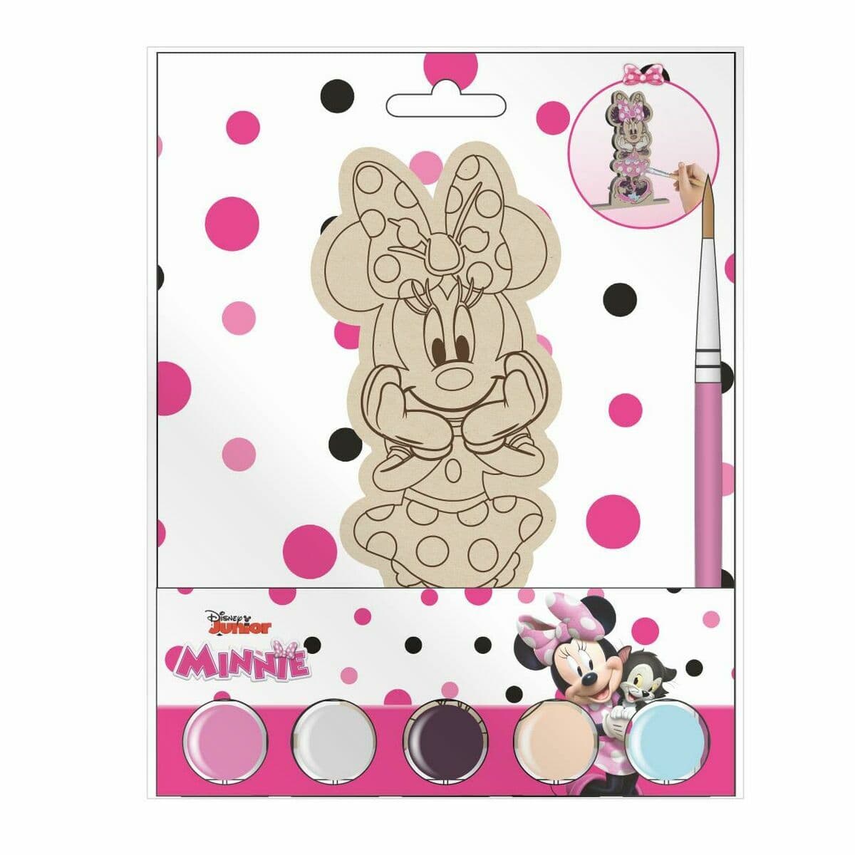Spel av Trä Minnie Mouse Trä 14 x 18 x 5 cm