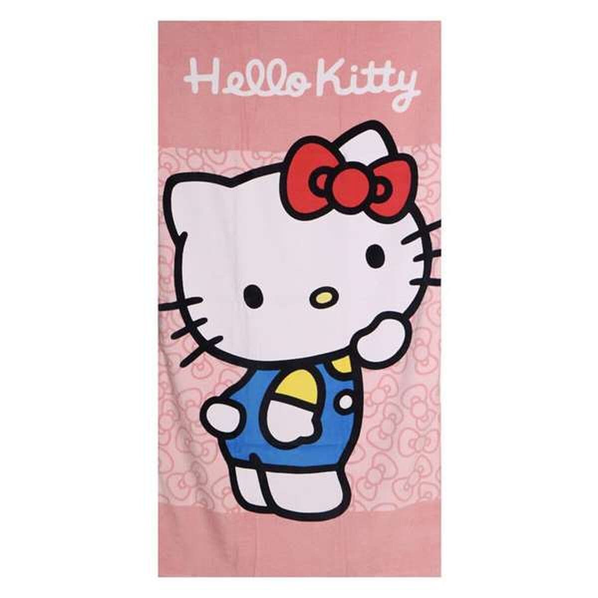 Ručnik za Plažu Hello Kitty Roza 70 x 140 cm