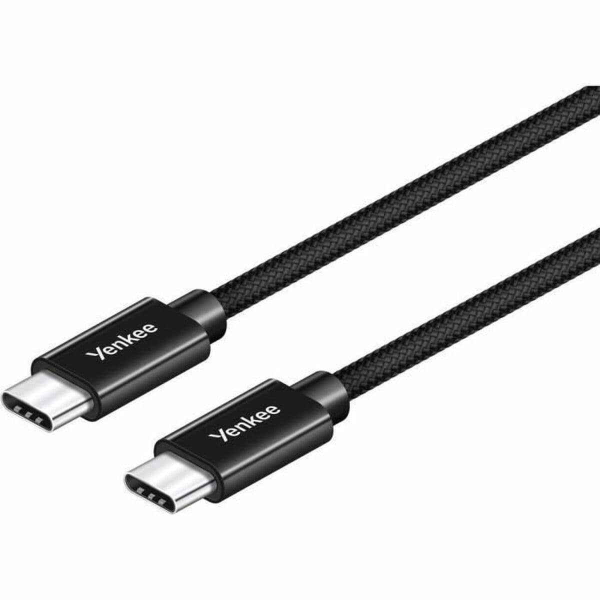 USB-C-kabel Yenkee YCU C02 BK Svart 0,2 m
