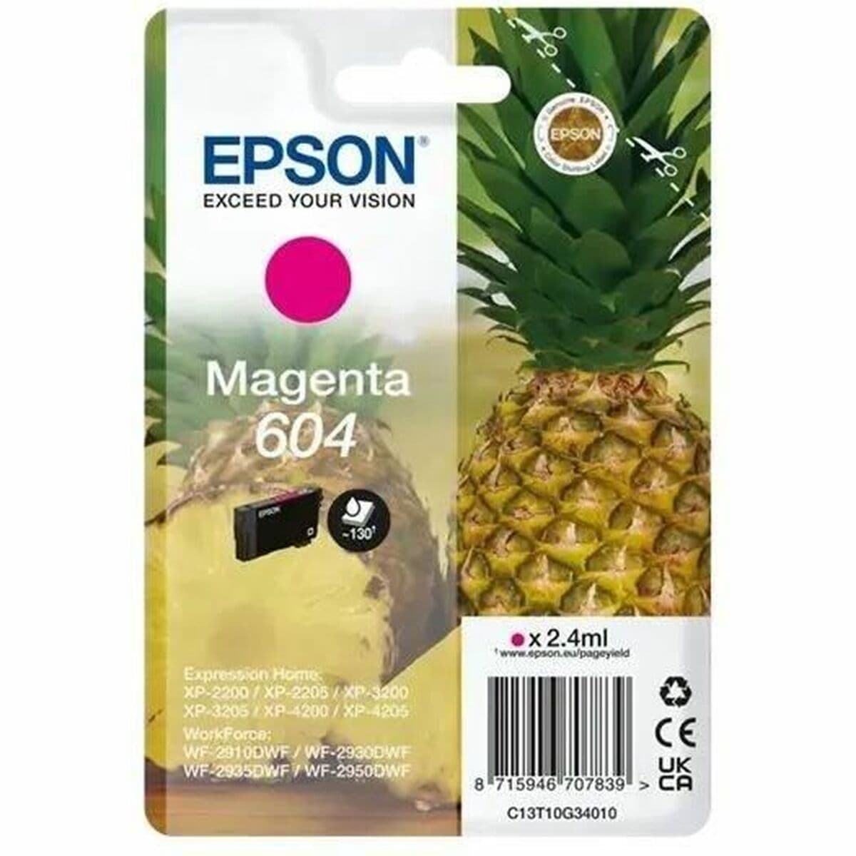 Cartouche d'encre originale Epson 604 Magenta