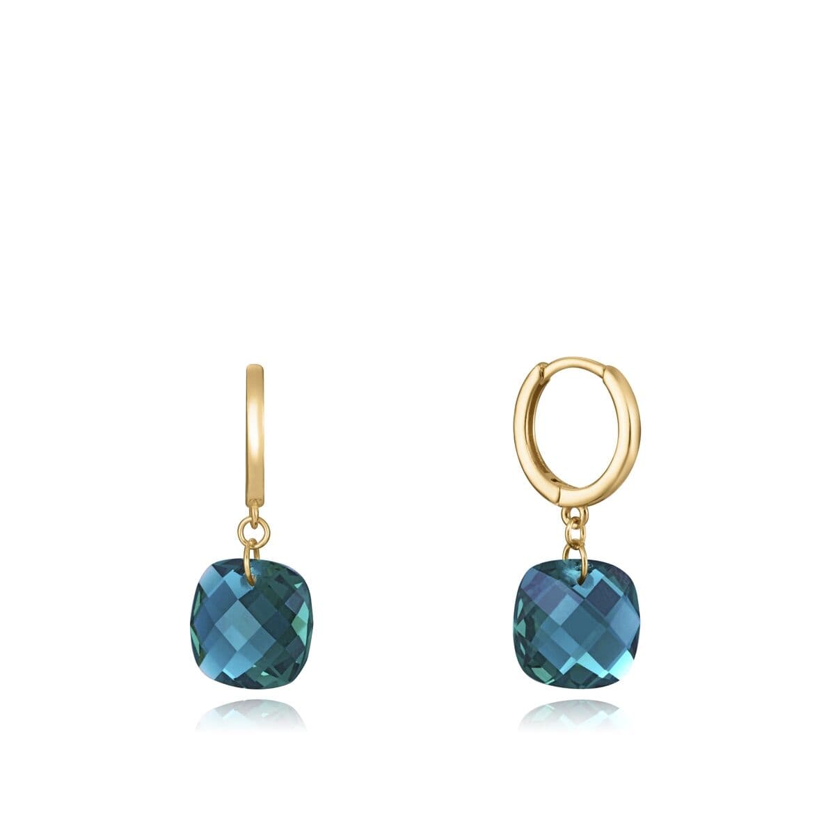 Dam örhängen Viceroy 13102E100-52 Sterlingsilver 925 Gyllene Grön