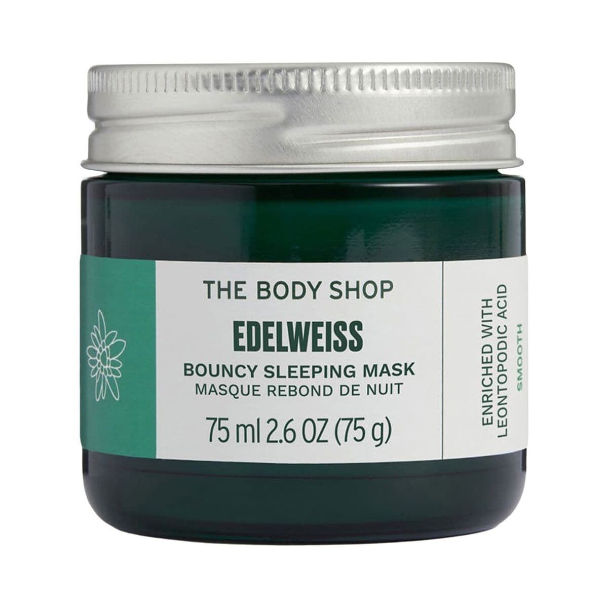 Feuchtigkeitsspendende Nachtmaske The Body Shop EDELWEISS 75 ml