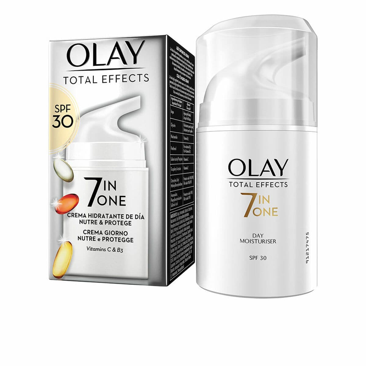 Crema de Día Hidratante Olay Total Effects Spf 30 50 ml Nutritivo 7 en 1