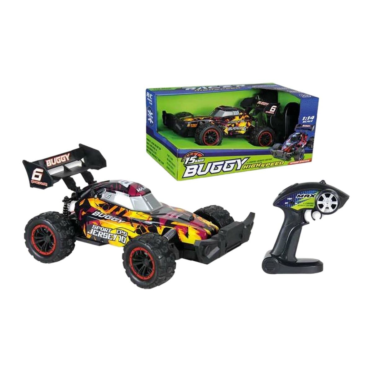 Coche Radio Control Buggy 1:14 31 x 19 x 13 cm