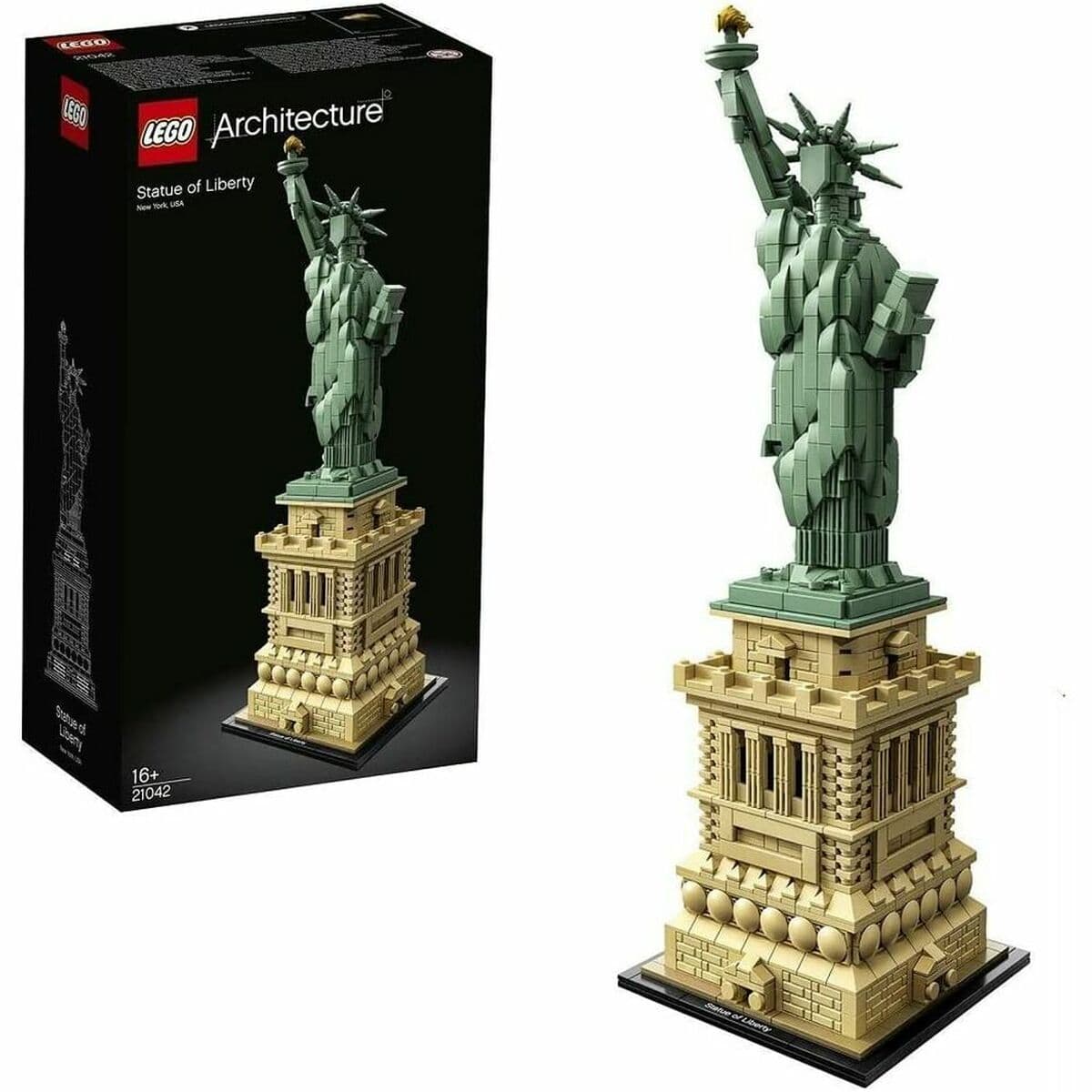 Statybos rinkinys Lego Architecture 21042 The Statue of Liberty Spalvotas